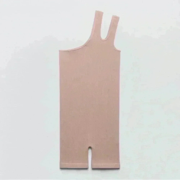 NWOT Zara beige pink limitless jumpsuit - Picture 3 of 4